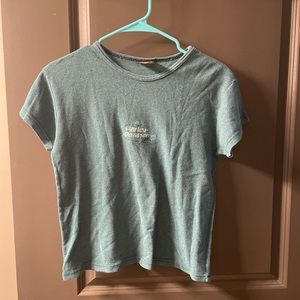 ❌SOLD❌ Harley Davidson teal embroidered waffle knit t shirt